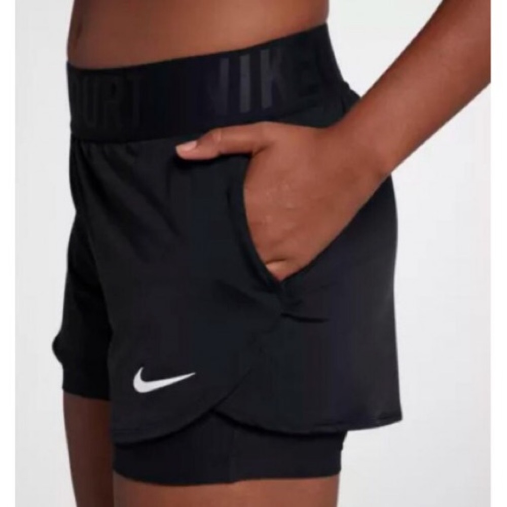 Nike Black Dri-Fit Court Dry Ace Tennis Shorts XS - Picture 14 of 15
